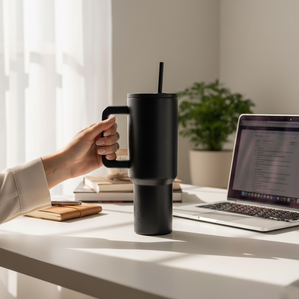 Smooth Stainless Steel Tumbler (1200 ml) image 1